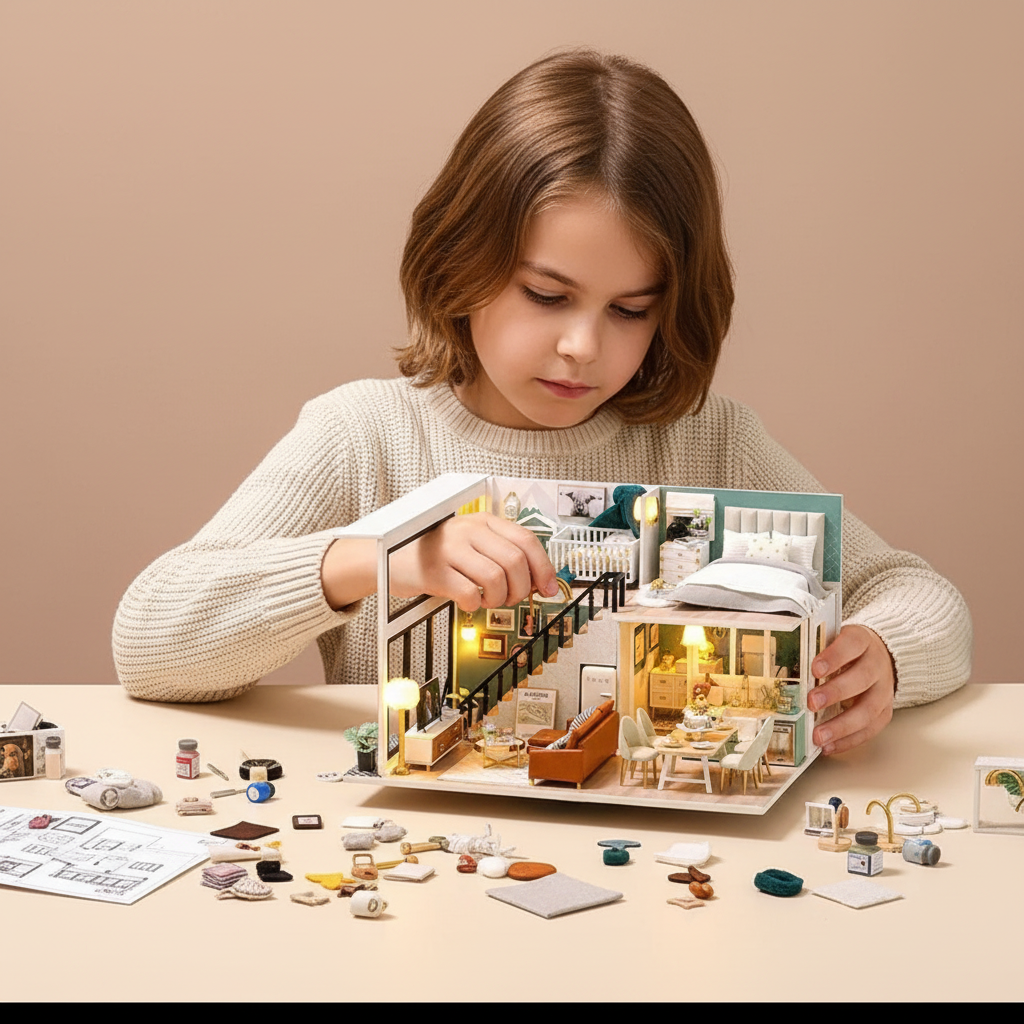 Handmade Miniature LED Dollhouse