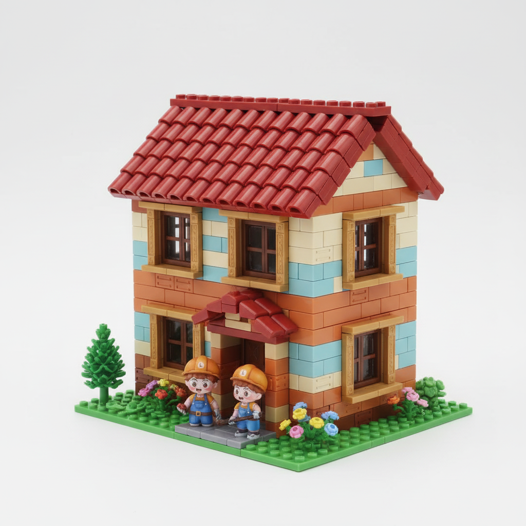 Little Builder Rural Villa DIY Construction Set
