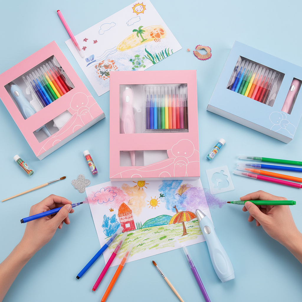 Airbrush Art Set - 12 Spray Markers