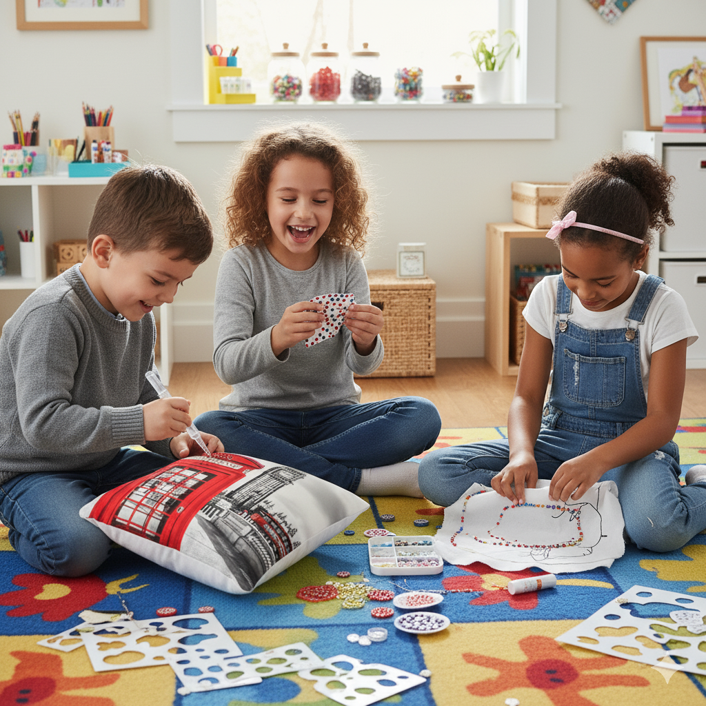 Dimorra Kids X Pillow DIY Telephone