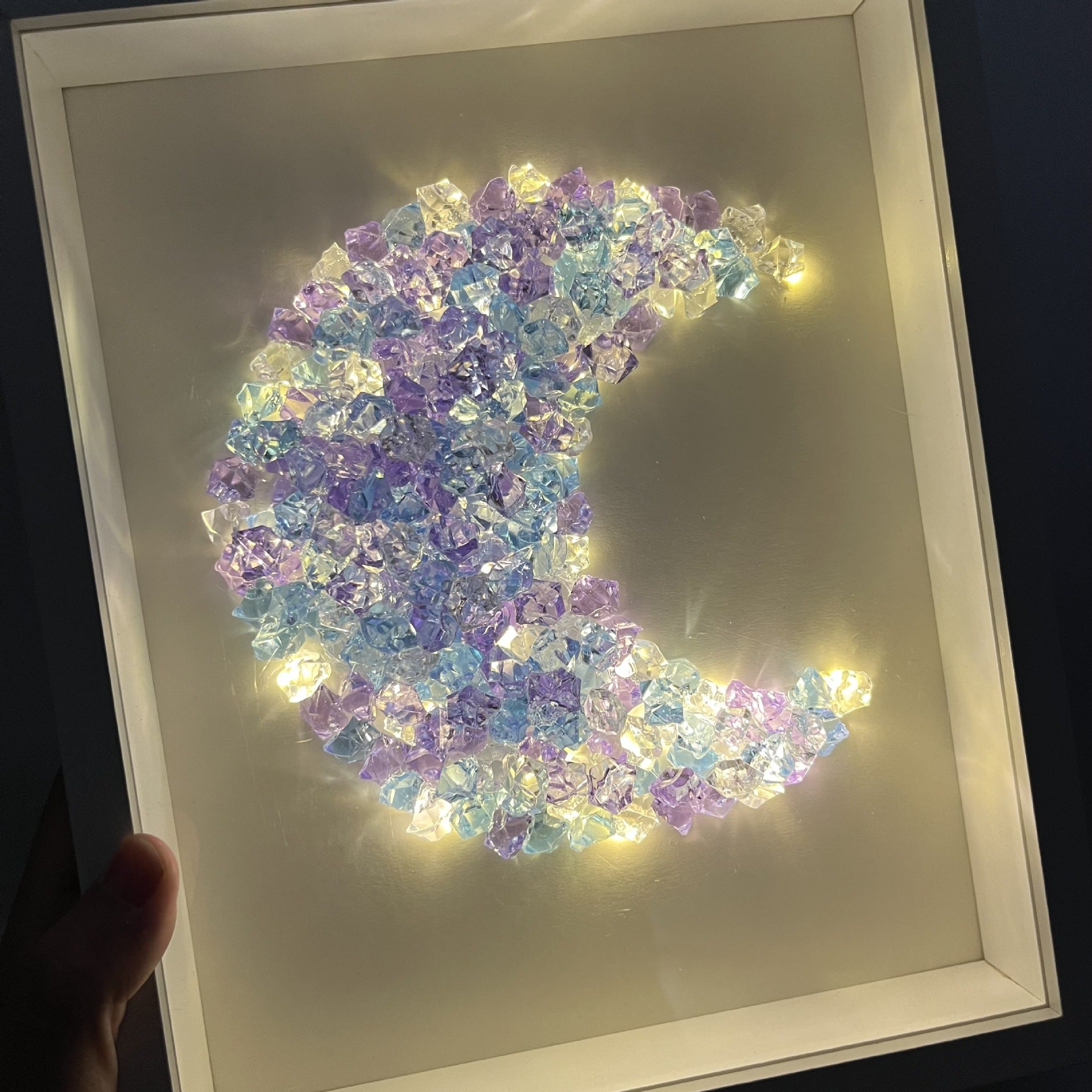 Moon Crystal Night Light - A Dreamy Handmade Gift