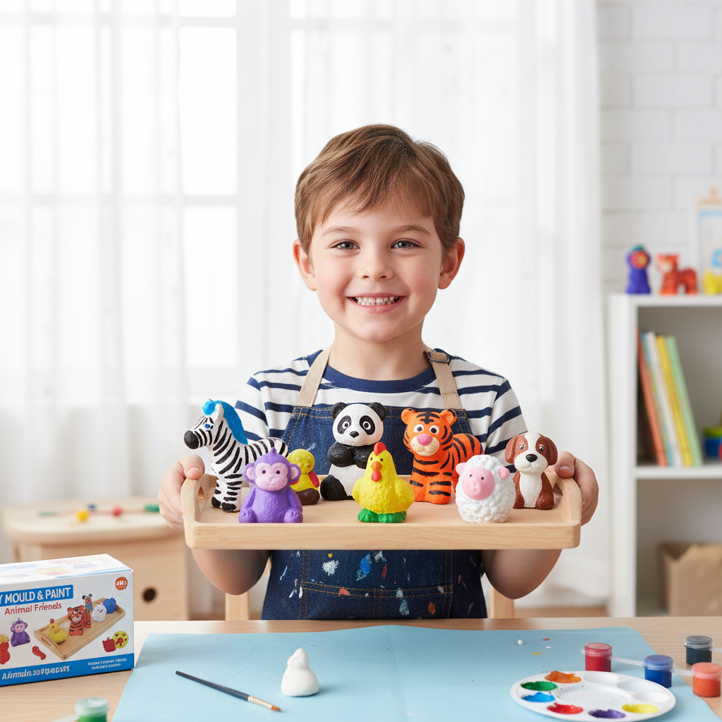 DIY Mould & Paint Animal Art Kit for Kids